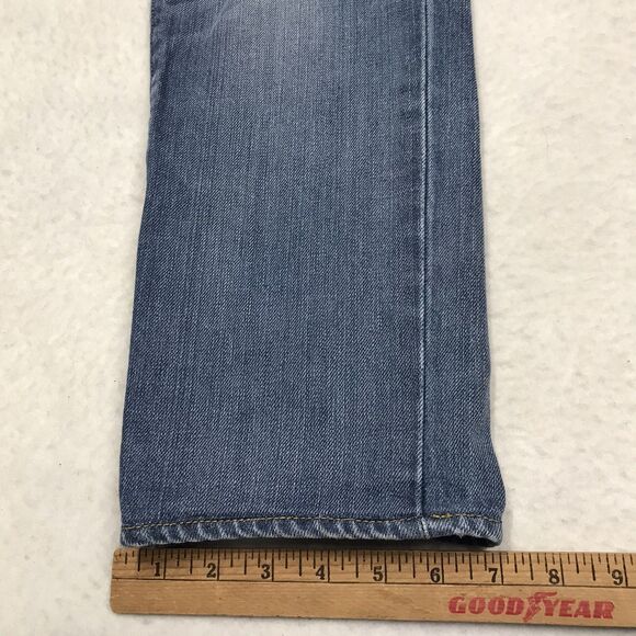 J CREW Jeans Men 31/30 (32x27 actual) DRIGGS Light Wash Whisker Denim Blue - Picture 16 of 16